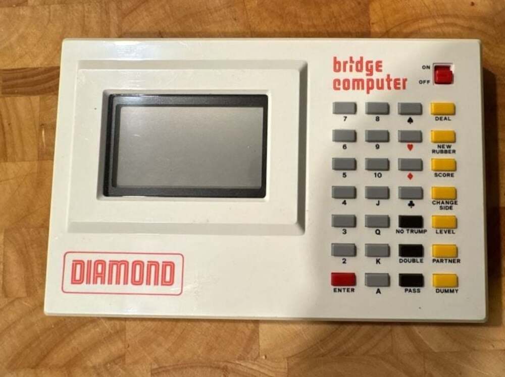 Vintage‎ Diamond Bridge Computer Electronic Handheld Game